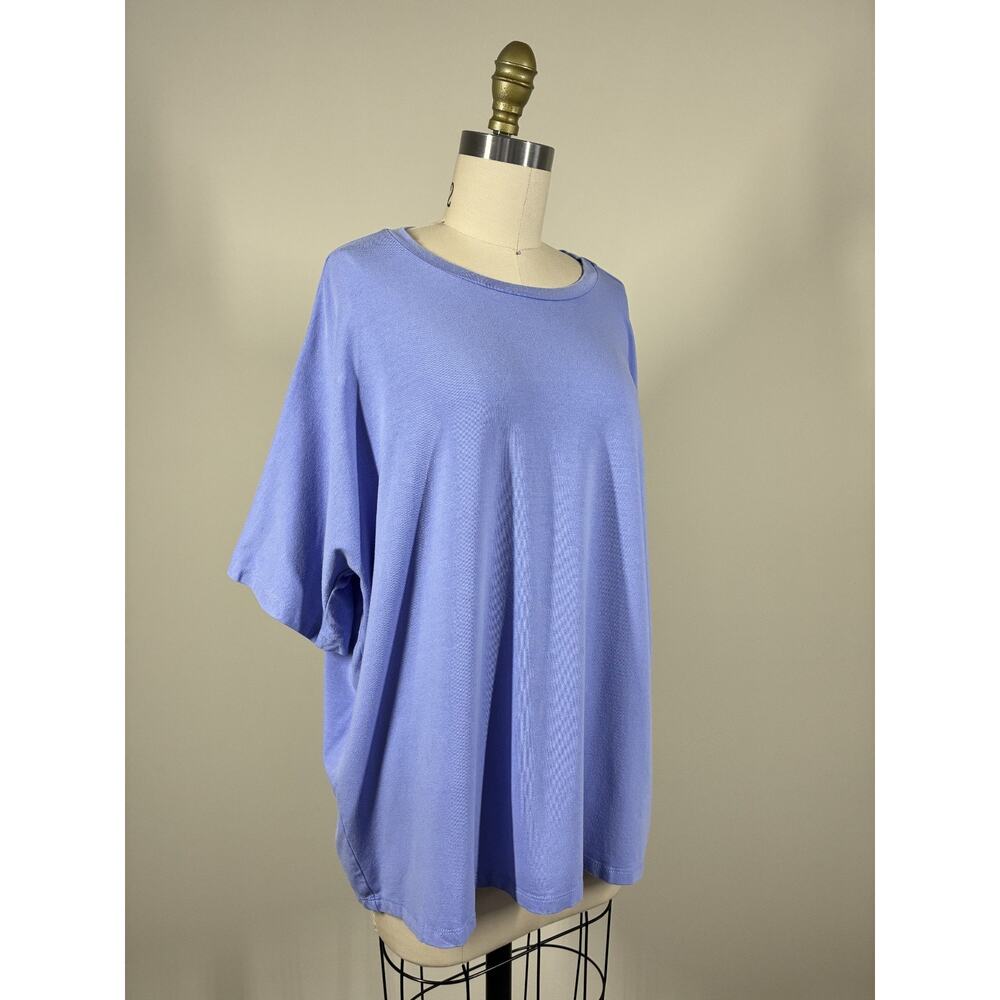 Eileen Fisher Baggy TShirt Top Large Oversized Slouchy Stretch Minimal Lagenlook - Picture 1 of 14